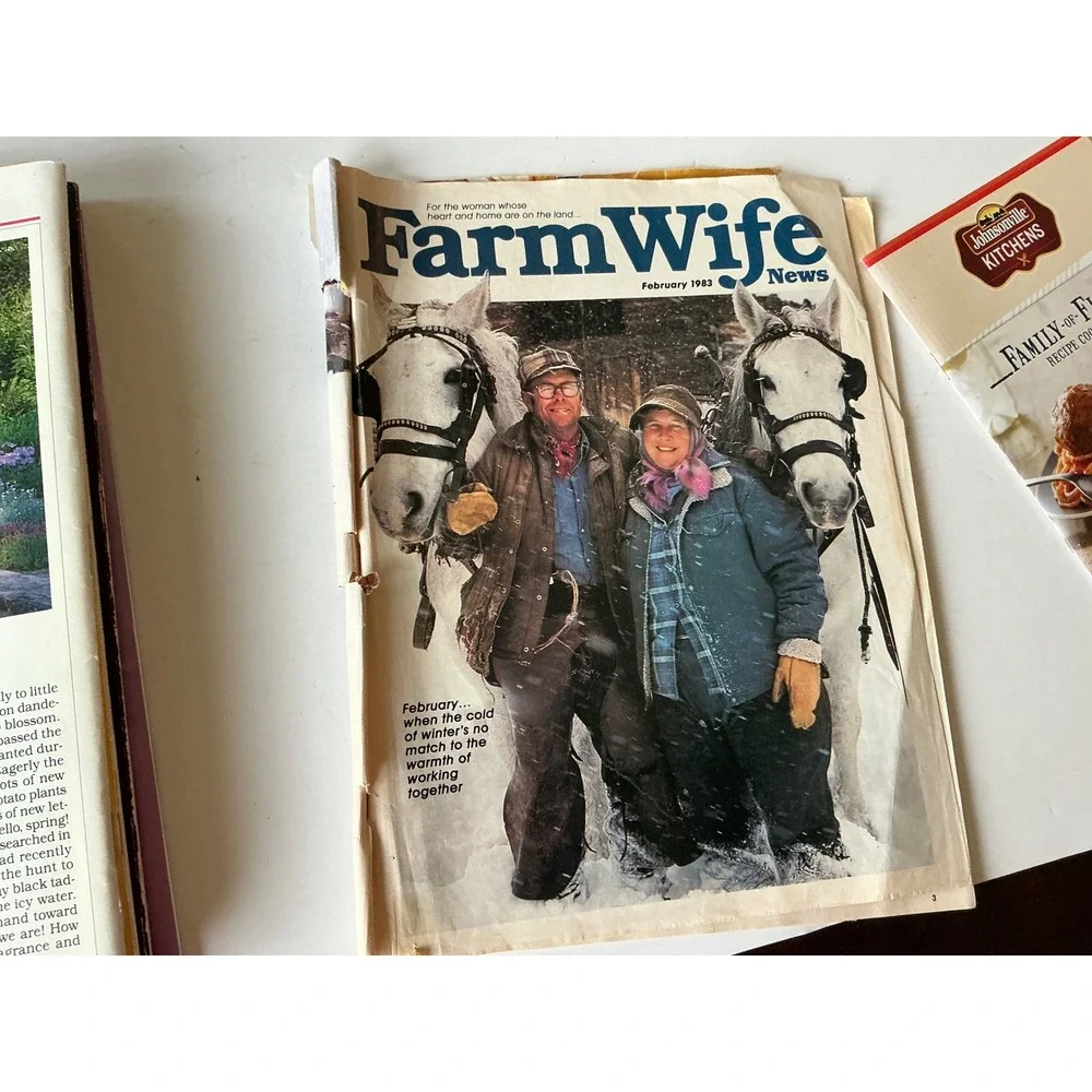 Vintage Farm Wife News Magazines Kids Cookbook Johnsonville Recipes Lot of 7